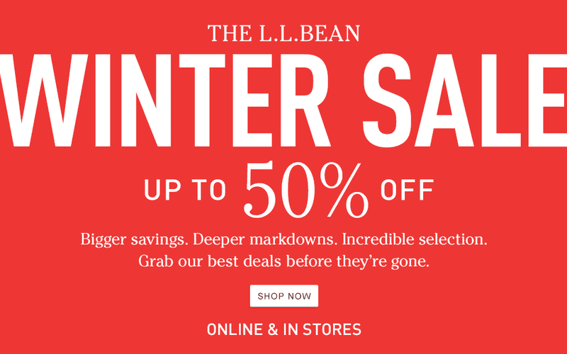 Up to 50% off select styles | L.L.Bean